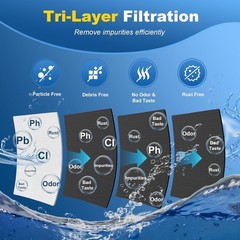 Whirlpool EDR1RXD1 Refrigerator Water Filter 1 | OEM Certified | 3- Pack Genuine