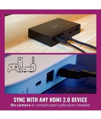 WiZ HDMI Sync Box W/TV Backlight, Multicolor LED, Wi-Fi, For 75″-85″ TVs New