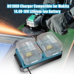 18V Dual-Port Rapid Charger for Makita 18 Volt LXT Lithium-Ion Battery BL1830B