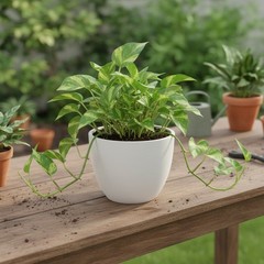 3 Rooted Pothos Live Plant Cuttings – Easy Care Indoor Houseplants