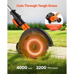 Uimoso Cordless Lawn Edger with 8.8-inch Blade for Precise Trimming