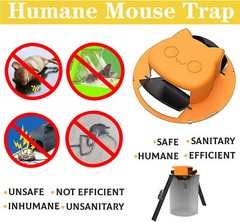 2Pack Black Slide Bucket Lid Mouse Rat Trap Bucket Mousetrap Catcher US Stock