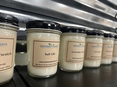 8 oz Mason Jar Soy Wax Candle, Cotton Wick, Strong Scented, Heavenly Scents
