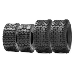 Set 4 15×6.00-6 20×8.00-8 Turf Lawn Mower Tires 15x6x6 Front 20x8x8 Rear 4 Ply