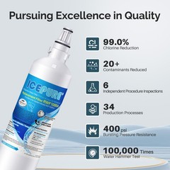 3 Pack Fit For LG LT600P 5231JA2006A 5231JA2006B 9990 Refrigerator Water Filter