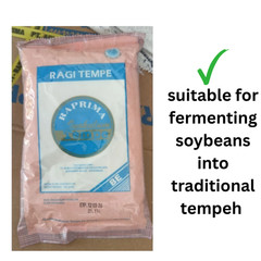 (5 x 500g) RAPRIMA TEMPEH RAGI TEMPE Starter Inoculum Tempeh Soya Protein