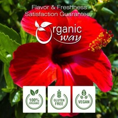 Organic Way Hibiscus Flower Cut & Sifted – Organic, Kosher & USDA Certified