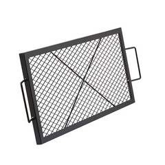 VEVOR 32″ Rectangle Cooking Grate Fire Pit Grill Grate X-Marks Heavy-Duty Steel