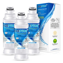 3 Pack Fit For Samsung DA97-17376B HAF-QIN/EXP Refrigerator Water Filter Icepure