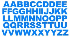 A B C Lettering Alphabet Die Cut Vinyl Decals Waterproof Many Colors and Sizes