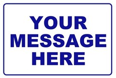 New Personalized Aluminum Metal Sign Customized With Custom Text 8″ x 12″ Size
