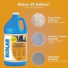 1 Gal. All Purpose Premium Pressure Wash Concentrate, Removes Stains on Patios,
