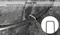 Sandbaggy 11 Gauge 6″ GALVANIZED Landscape Staples ~ SOD Fabric Pins – RUST FREE