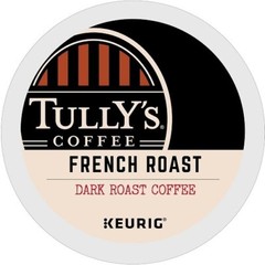 Tully’s Coffee French Roast, Dark Roast Coffee K-Cup Pods, 96 Count