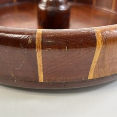 Vintage California Redwood Nut Cracker Bowl Standard Specialty Company MCM 1940s