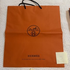 Authentic Large Hermes Shopping Bags (8 qty) 16.5” W x 18.5H ” x 6.75”D