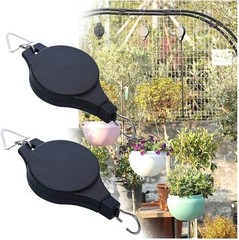 Gardening Plant Hooks Retractable Elevating Hanging Basket Bird Cage Bird