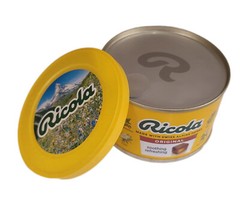 Ricola Swiss Alpine Herbs Candy Original Flavor 100g Tin Soothing Refreshing