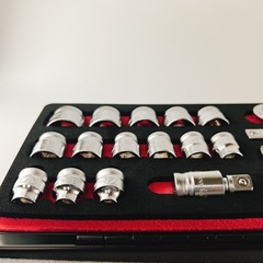 KOKEN 3286Z 3/8 9.5mm Z-EAL Socket Wrench Set 21 pieces W/Metal Case