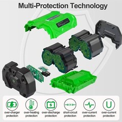 56V Lithium-ion Battery For EGO 56V 7.5Ah BA1400T BA2800 BA4200T BA5600T 7.5Ah