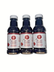Tart Montmorency Cherry Concentrate (3 Pack 16 Oz Bottle) All Natural Juice NEW
