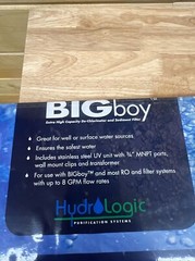 HydroLogic Water UV Sterilizer kit