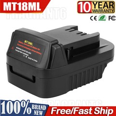 for Makita 18V Li-ion Battery Adapter Convert to for Milwaukee 18V Tools MT18ML