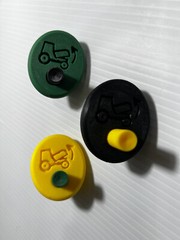 Fits John Deere 1025r 2025r 1023e hood latch button release GREEN BLACK YELLOW