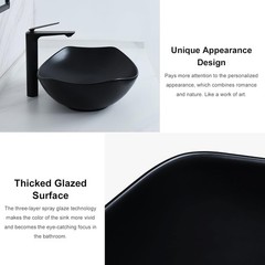 Davivy 22″ x 15.7″ Large Oval Vessel Sink with Pop Up Drain for Bathrooms