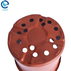 100 Pack Anti-Aging Plastic Round Plant Flower Pots For Seedling Cuttings