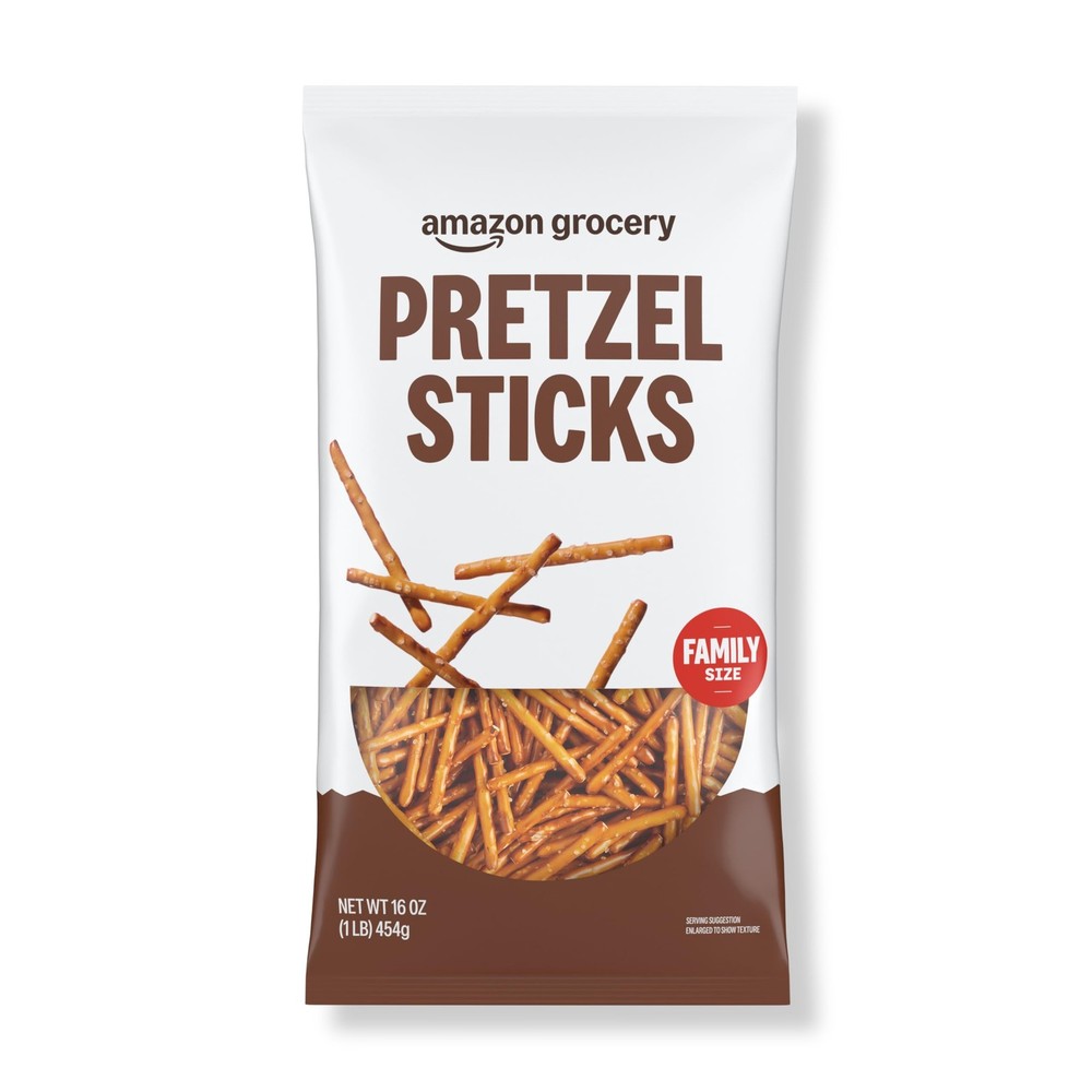 Amazon Grocery, Pretzel Sticks, 16 Oz 16 Ounce (Pack of 1)