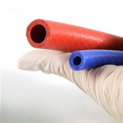 Red / Blue Silicone Braided Hose Tube Reinforced – Water Oil Fuel High Temp 300℃