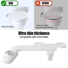 Bidet Fresh Water Dual Spray Kit Non Electric Toilet Seat Attachment Cold Wash