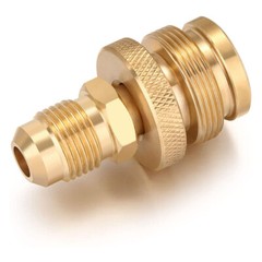 1LB Propane Tank Cansiter Regulator Adapter Connect to 3/8″Male Flare 5/8″-18UNF