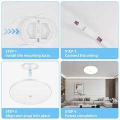 1-100PCS LED Ceiling Light 18W/24W/36W Sensor Light Suitable For Indoor Use