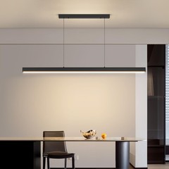 Modern LED Linear Pendant Light, 39IN Ceiling Chandlier Light Fixtures Hangin…