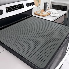 Stove Top Cover 28″x20″ Black for Electric Gas Burners Glass Cooktop Protector
