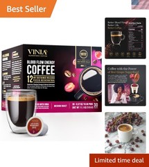 Medium Dark Roast Coffee with Red Grape Piceid Resveratrol, Nitric Oxide for …