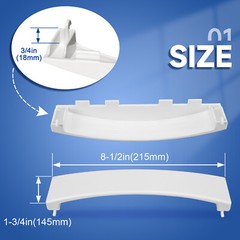 New Dryer Solid Door Handle White For GE Dryer #WE01X30378 #WE1M1068 #PS1177202