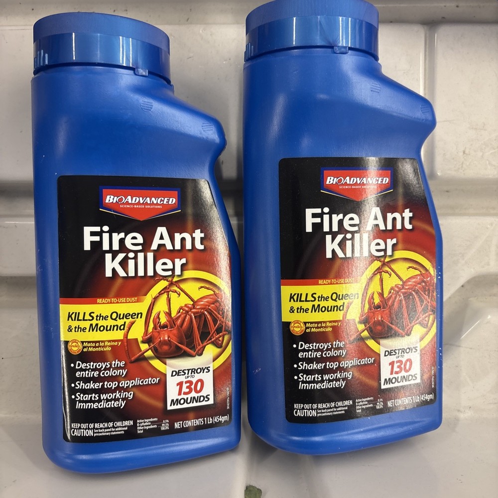 BioAdvanced Fire Ant Killer, Dust, 1 lb- 16 oz Free Shipping Pack of 2