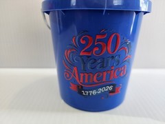 America 250 Mini Bucket Available in Red, White, Blue 9 Different Logos Lowe’s
