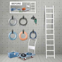 Extension Cord Holder Organizer 4 Pack, Heavy Duty Hose Hanger Straps for Garage