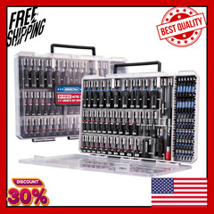 80-Piece Premium Magnetic Impact Nut Driver Set Metric & SAE with Socket Adapter