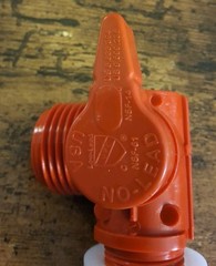 RV Washing Machine Water Supply Valve Red Unbranded Made In USA