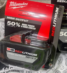 Milwaukee 48-11-1812 M18 RedLithium High Output HD 12.0 Battery 1Pack Genuine