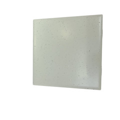 Freckled 4.25 in Ceramic Tile Specs Dots Subway Square Vintage Off White Matte
