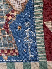 VINTAGE Vicky Howard “12 Months Of The Year” THROW BLANKET Tapestry 52” X 71”