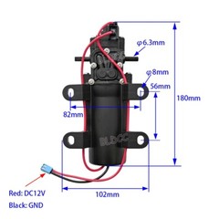 1PCS/2PCS/4PCS Micro Electric Diaphragm Sprayer Pump 2.5A 12V 60PSI Misting Pump