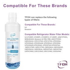 TFOH Replacement for LG® LT1000P® ADQ74793501 Refrigerator Water Filter