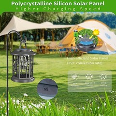 2 Pack Solar Powered Waterproof Outdoor Hanging Lanterns – Warm White Solar LED